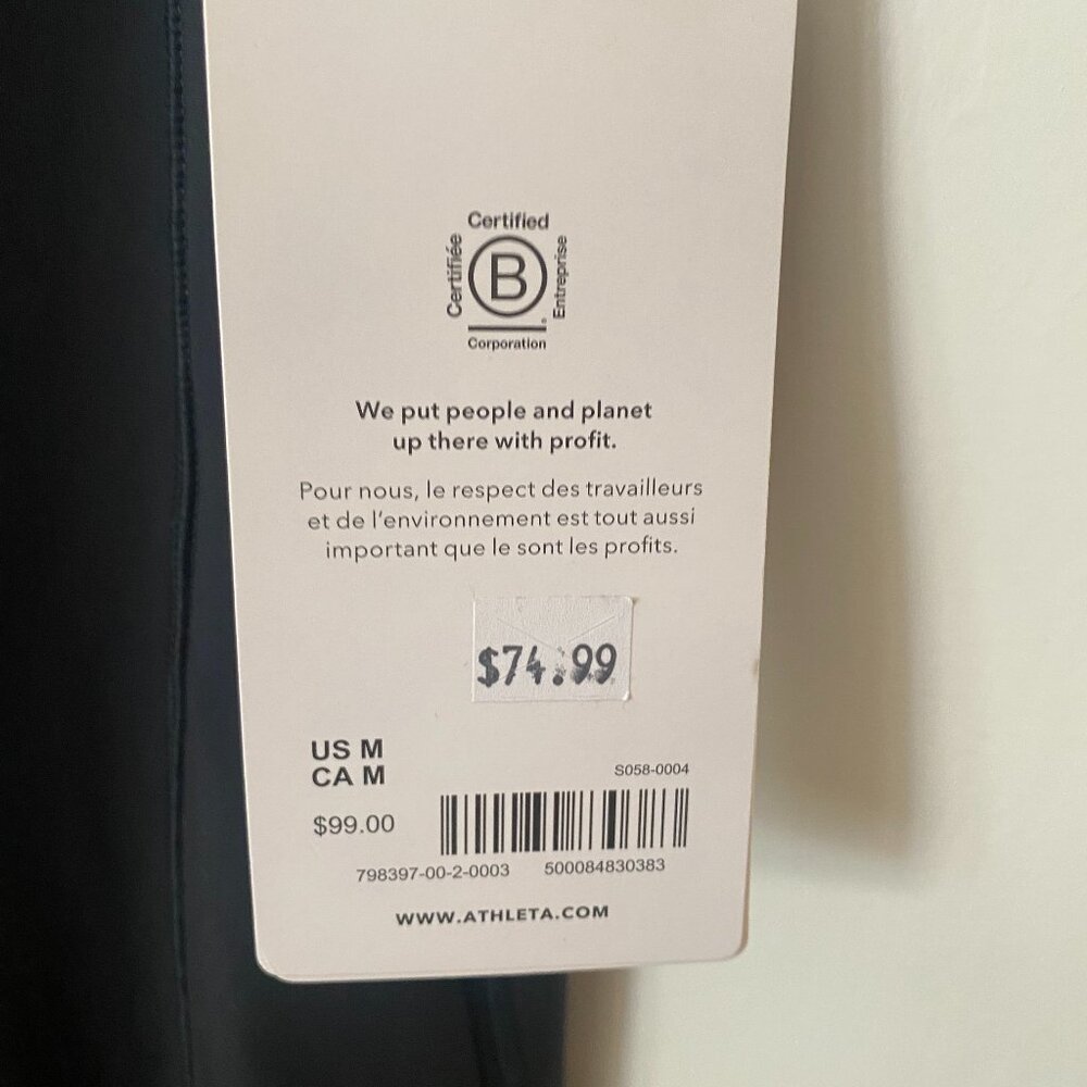 NWT Athleta Levitate Dress_Black_Size M - Picture 6 of 10